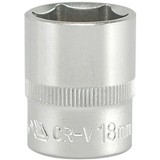Yato YT-3813 - Capat cheie tubulara cu profil hexagonal interior 6 laturi 18 mm 3/8 inch