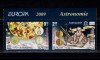 ✅RO 2008 LP 1832 &quot; Eu.2009 - Astronomie &quot; ,serie cu punte+tabs (T1 sauT2 !), MNH, Nestampilat
