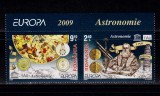 Cumpara ieftin RO 2008 LP 1832 &quot; Eu.2009 - Astronomie &quot; ,serie cu punte+tabs ( T1 sauT2 !), MNH, Nestampilat