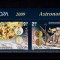 ✅RO 2008 LP 1832 &quot; Eu.2009 - Astronomie &quot; ,serie cu punte+tabs (T1 sauT2 !), MNH