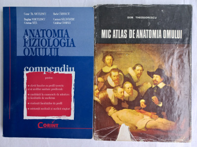 ANATOMIA SI FIZIOLOGIA OMULUI- COMPENDIU+ MIC ATLAS DE ANATOMIA OMULUI- DEM. TH. foto