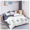 Lenjerie pat dublu,bumbac finet,6 piese,cearceaf normal 220x240cm, cearceaf pilota 200x220cm, 2 fete de perna 50x70, 2 fete de perna 70x70-A1102