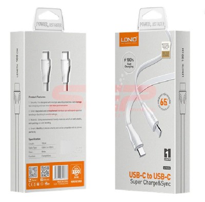 Cablu date Type-C - Type-C LDNIO Fast Charge PD+QC LC131C foto
