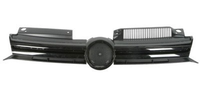 Grila radiator VW Golf 6 (5K), 10.2008-2013, negru, 5K0853651ANQWA, 951805-6, partial inchis foto