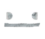 Prag MERCEDES Clasa C (W203) 05.2000-03.2007, modele cu 5 usi, partea stanga, KLOKKERHOLM, cover; metal galvanizat,