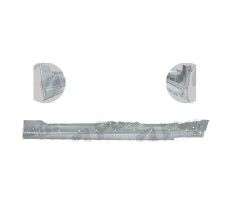 Prag MERCEDES Clasa C (W203) 05.2000-03.2007, modele cu 5 usi, partea dreapta, KLOKKERHOLM, cover; metal galvanizat,