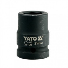 Cheie tubulara hexagonala de impact, Yato YT-1071, 3/4", 21mm, Cr-Mo