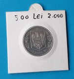 Moneda din aluminiu 500 Lei 2000 - in stare foarte buna