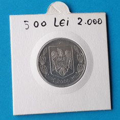 Moneda din aluminiu 500 Lei 2000 - in stare foarte buna