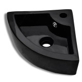 Cumpara ieftin Chiuveta cu preaplin, negru, 45 x 32 x 12,5 cm