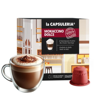 Mokaccino, 80 capsule compatibile Nespresso, La Capsuleria foto