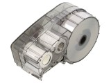 Bandă autoadezivă neagră 9,53mm x 6,4m Brady M21-375-595-BK cu caractere albe