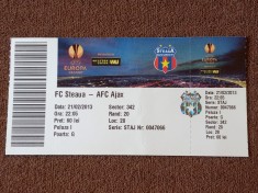 Bilet meci fotbal STEAUA BUCURESTI - AJAX AMSTERDAM (Europa League 21.02.2013)
