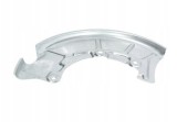 Protectie stropire disc frana Audi A3; Seat Leon, Toledo; Skoda Octavia; VW Beetle, Bora, Golf 4, fata, Stanga, metal, diam. ext. 295mm
