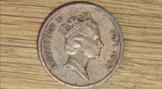 Fiji - moneda de colectie exotica - 1 cent 1987 serie bianuala mai rara - Elisabeta - frumoasa !