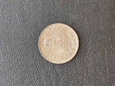 Moneda UNC Austria 5 Kreuzer 1858 Franz Joseph Viena foto