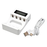 Incarcator Acumulatori Digital Super Rapid C704-A4, 4xAA/AAA, Ni-MH/Ni-CD, USB