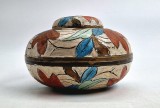 borcan pentru ghimbir _ ginger jar _ alama infrumusetata cu motive florale complexe _ India
