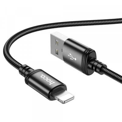 Cablu Date si Incarcare USB-A - Lightning HOCO X89, 18W, 1m, Negru foto