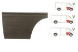 Panou reparatie usa Mercedes SPRINTER 208-416 (W901-905), 01.1995-2006, VW LT II 05.1996-2005 ; modele Scurt/Mediu/Lung, partea dreapta, usa fata , i
