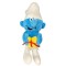 Breloc de pluș Ștrumf năzdrăvan, 18 cm, albastru/alb/galben