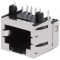 Soclu RJ45 8P Cat 3 Ecranat Profil Jos Aurit pentru PCB