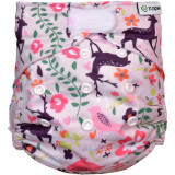 T-TOMI Pant Diaper AIO Changing Set Velcro scutec lavabil tip chiloțel, cu inserție absorbantă cu velcro Forest 4 -15 kg 3 buc