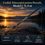 Undiță Telescopică pentru Pescuit, Model C N, 6 m