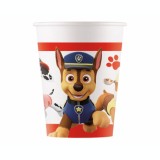 Set 8 pahare petrecere din hartie model Patrula catelusilor (Paw Patrol) 200 ml