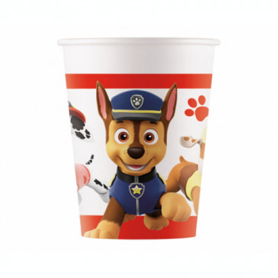 Set 8 pahare petrecere din hartie model Patrula catelusilor (Paw Patrol) 200 ml foto