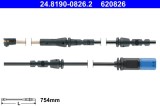 ATE 24.8190-0826.2 senzor de avertizare,uzura placute de frana