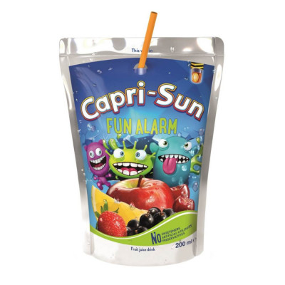 Suc cu Pai Capri Sonne Fun Alarm, 200 ml, Suc Pai, Suc Copii, Suc pentru Copii, Suc de Copii, Bautura Copii, Bautura pentru Copii, Bautura cu Pai pent foto