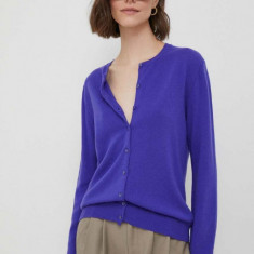 United Colors of Benetton cardigan din lana culoarea violet, light