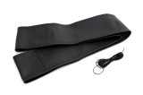 Husa volan din piele naturala neagra care se coase cu ac si ata LACED 43-45 92 mm, Amio