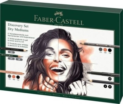 Set artă Faber-Castell Discovery Desen Uscat, 17 piese foto