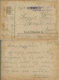 CP1705N Feldpostkarte, 1918, ștampila Feldj&auml;gerbataillon Nr 28, Hauptfeldpost 5/IV, expediată de pe frontul din Bucovina la Arad