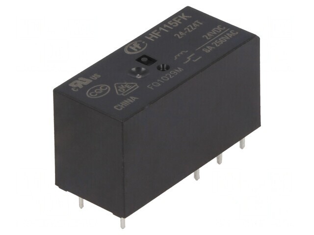 Releu Electromagnetic DPDT 24VDC 8A PCB