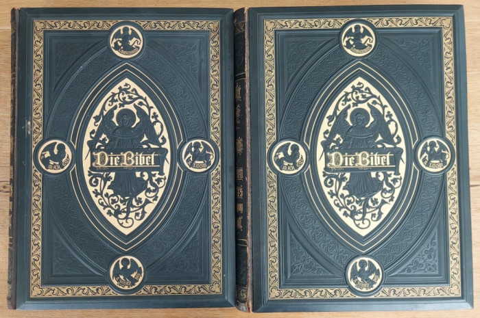 Die Biebel - Biblia lb. Germana, 2 vol. - editie bibliofila - Goldene Klassiker Bibel