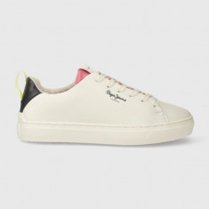 Pepe Jeans sneakers din piele PLS00005 culoarea alb, CAMDEN ACTION W