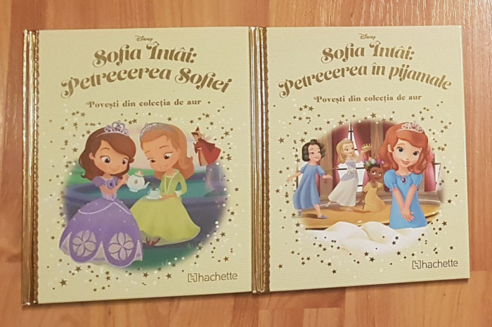Set 2 carti Sofia Intai: Petrecerea. Povesti din colectia de aur. Disney