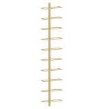 Cumpara ieftin Suport sticle de vin, de perete, 10 sticle, auriu, metal