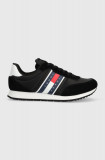 Tommy Jeans sneakers TJM RUNNER CASUAL ESS culoarea negru, EM0EM01351