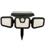 Proiector Solar LED cu Senzor Miscare Polux, 0.6W, 6000K, Negru, IP44, 600lm