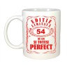 Cana alba personalizata, Editie Limitata 54 ani, INOVATIX&reg;. 330ml, Oem