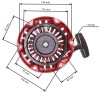 Demaror Compatibil Honda GX100, Distanta 132mm, Cod 28400-Z0D-003ZA, 28400-Z0D-V02ZC - Alternativ Taiwan