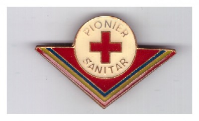 Insigna pionier sanitar, versiunea mare foto