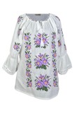 Bluza dama tip ie 024, alb optic/mov , marimea 2XL