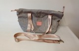 Geanta de voiaj Coolife, 40 x 20 x 30 cm, gri roz - RESIGILAT