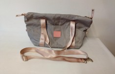 Geanta de voiaj Coolife, 40 x 20 x 30 cm, gri roz - RESIGILAT