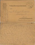 CP1736N Feldkorrespondezkarte, carte poștală militară, Magyar kir&aacute;lyi I honv&eacute;d lovas t&uuml;z&eacute;r oszt&aacute;ly, T&aacute;bori postahivatal 13, expediată la Arad, 1914